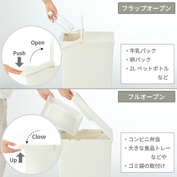 ダストボックス ゴミ箱 SOLOW ソロウ レバーオープン 30L GSLW035/GSLW036/GSLW037 日本製 リス RISU