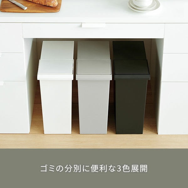 ダストボックス ゴミ箱 SOLOW ソロウ レバーオープン 30L GSLW035/GSLW036/GSLW037 日本製 リス RISU