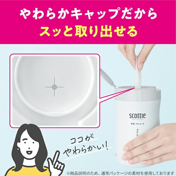スコッティ ウェットティッシュ 除菌 アルコール 本体 ポケモン仕様 120枚×14個 【ケース販売】 76628 日本製紙クレシア