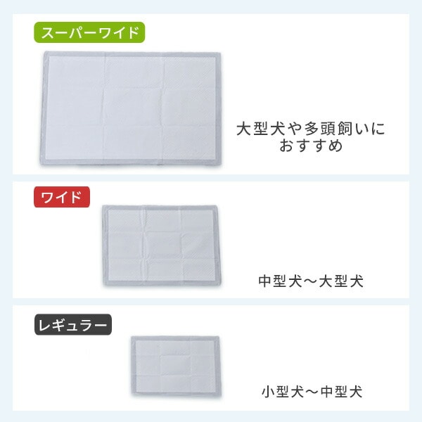 【10％オフクーポン対象】薄型ペットシーツ 日本製高分子 1回使い捨て 消臭 (レギュラー 800枚)/(ワイド 400枚)/(スーパーワイド 200枚) 山善 YAMAZEN