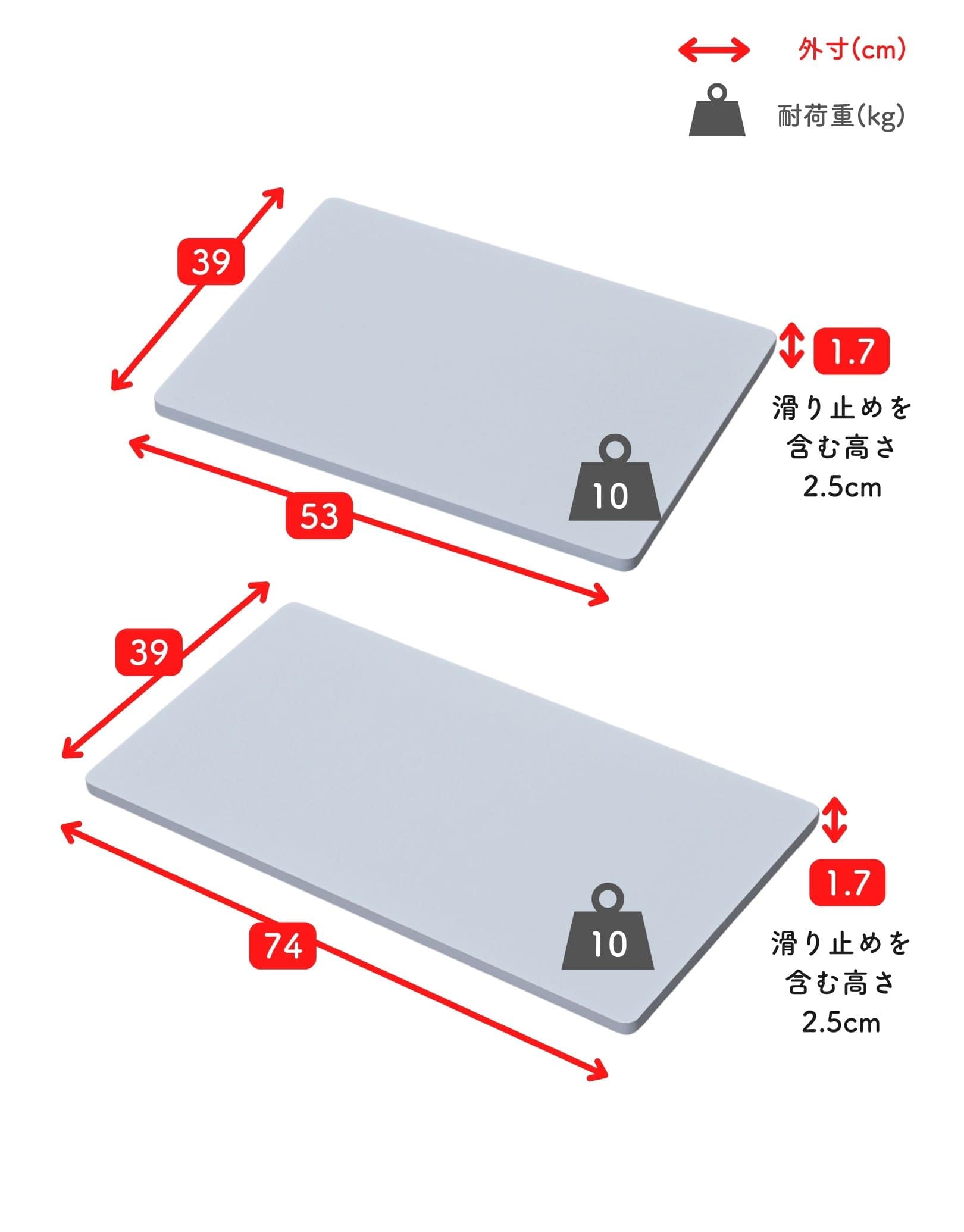 天板のみ 中が透けない 収納ケース 引き出し 奥行53/74cm 専用【本体別売】 山善 YAMAZEN