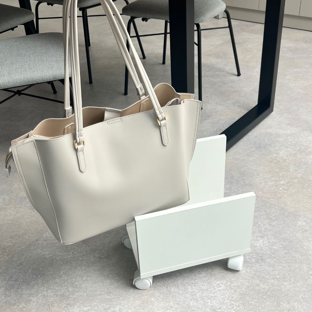 バッグ収納スタンド キャスター付き 幅20 奥行30 高さ31.5cm カバン置き 山善 YAMAZEN