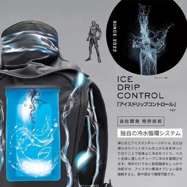 水冷服 アイスマンプロ ICEMAN 2025年モデル 5200mAhバッテリー 専用チャージボトル付 フルセット PRO-X2 山真製鋸