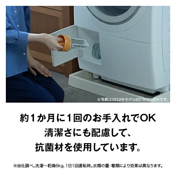 【代引不可】ドラム式洗濯乾燥機 洗濯機 乾燥機 (洗濯12kg 乾燥6kg) 左開き 風アイロン センサー洗い BD-SV120JL 日立 HITACHI