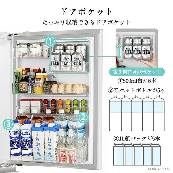 【代引不可】冷蔵庫 450L 右開き 5ドア 自動霜取り 自動製氷 セレクトチルド室 うるおい野菜室 HR-DC450KW/KB 設置サービス込 ハイセンスジャパン Hisense