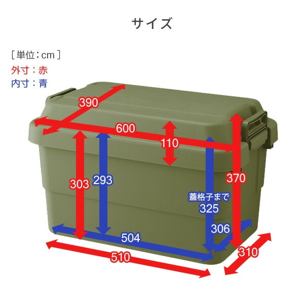 【10％オフクーポン対象】トランクカーゴ 座れる 収納ボックス 50L TC-50 リス RISU