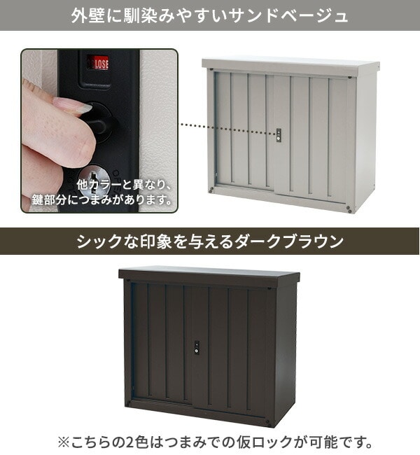 物置 屋外 (幅90奥行45高さ84) DSSB-098/MSSB-098 山善 YAMAZEN ガーデンマスター