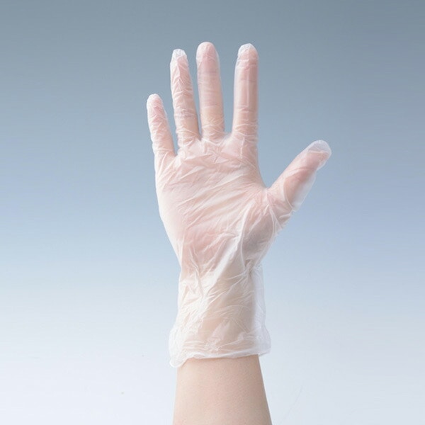 【10％オフクーポン対象】プラスチックグローブ 100枚×10箱(1000枚) パウダーフリー YTB-SS/YTB-S/YTB-M/YTB-L 山善 YAMAZEN