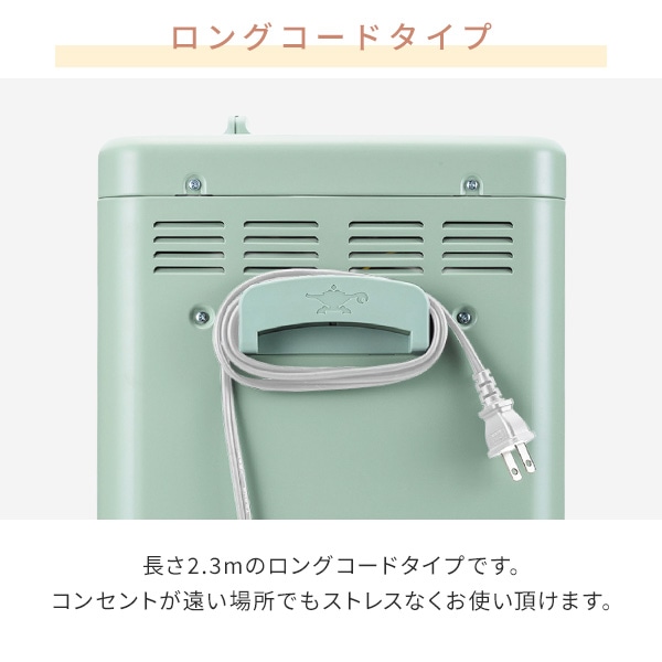 グラファイトヒーター 遠赤外線ヒーター 1000W 首振り機能付き 防災対応 AEH-G1000A アラジン Aladdin