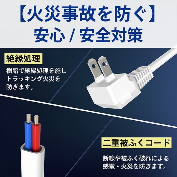 電源タップ 1m/2m コンセント 2個口/3個口 USB 2ポート PD20W TPD30/TPD40/TPD10/TPD20 トップランド TOPLAND