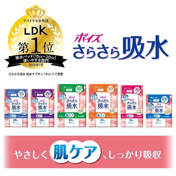 【10％オフクーポン対象】ポイズ さらさら吸収 パンティライナー15cc 無香料 28枚×18(504枚) 日本製紙クレシア