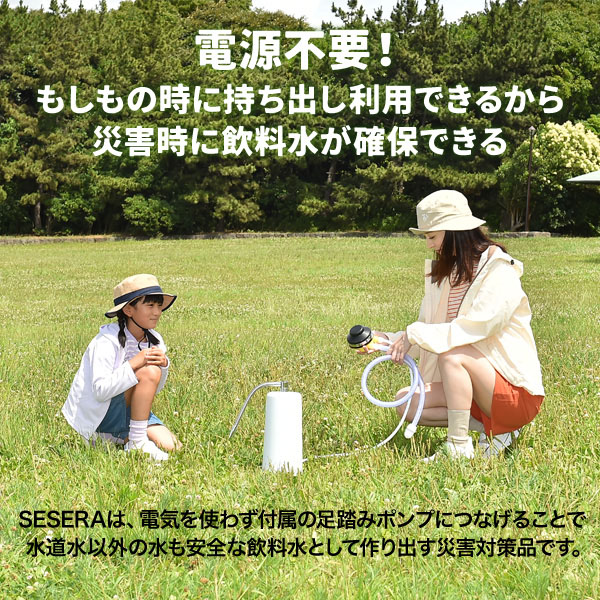 SESERA フェーズフリー 浄水器 日常用+防災用 SYKM5S/SYKM6S サイテックス