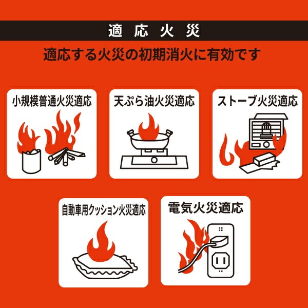 エアゾール式 簡易消火具 FIREOUT 消火スプレー 小規模普通火災適応 天ぷら油火災適応 ストーブ火災適応 自動車用クッション火災適応 電気火災適応 マカン