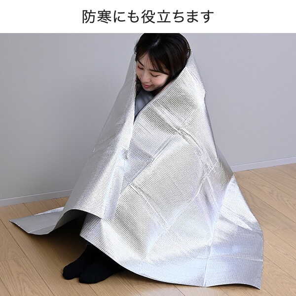 防災士監修 防災寝袋5点セット (寝袋/アイマスク/アルミシート/耳栓/エア枕) YBN-5G 山善 YAMAZEN