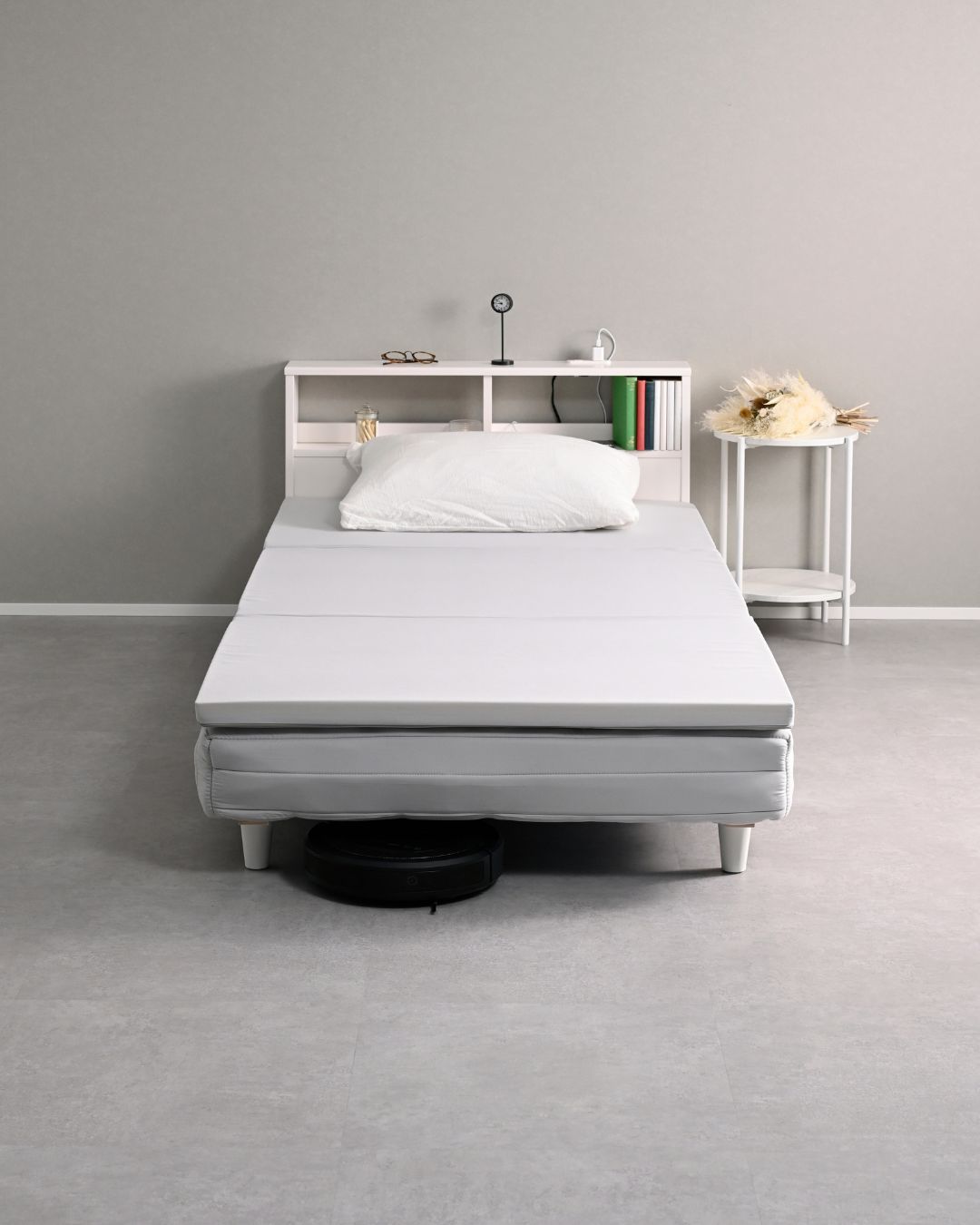 ロボット掃除機が入る 脚付きマットレス専用脚 高さ10cm ロータイプ (脚のみ) 山善 YAMAZEN