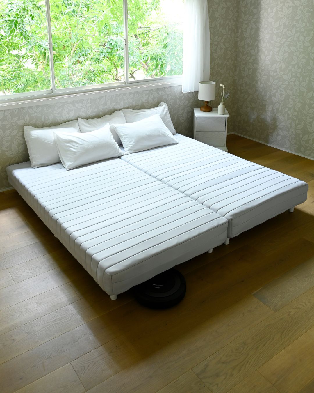 ロボット掃除機が入る 脚付きマットレス専用脚 高さ10cm ロータイプ (脚のみ) 山善 YAMAZEN