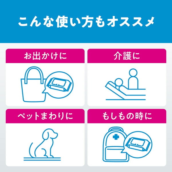 スコッティ 流せる ウェットタオル 純粋 ノンアルコール70枚×24パック (ケース販売) 76180 日本製紙クレシア