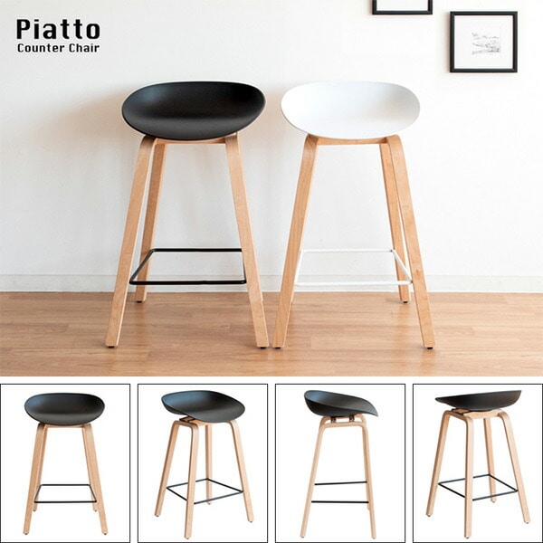 カウンターチェア Piatto (ピアット) 座面高さ68cm KNC-K220 宮武製作所