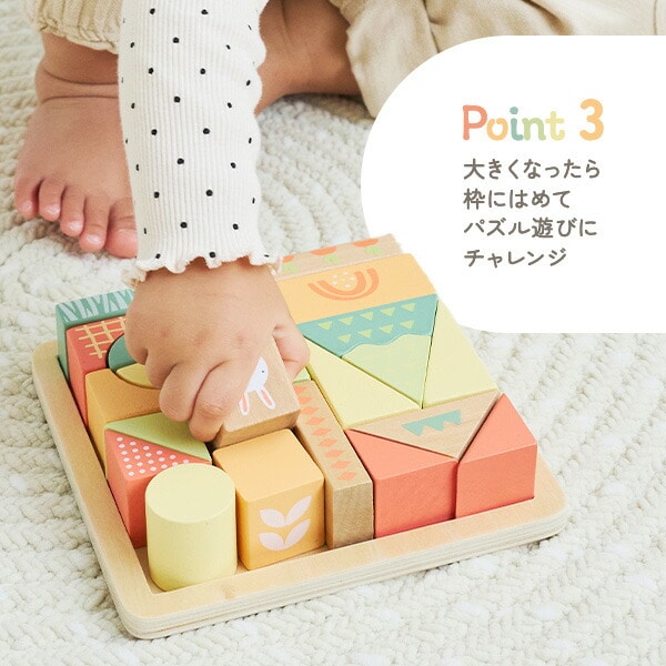 バニーシリーズ つみきパズル/22ピース(対象年齢18ヶ月から) TYPR44290 ポーラービー Polar B