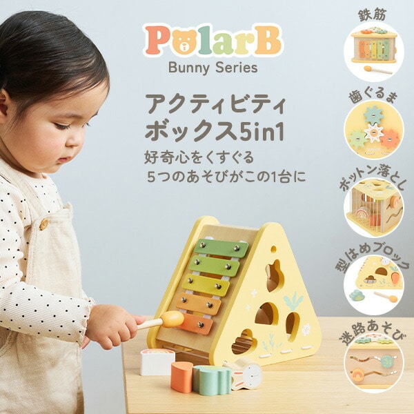 バニーシリーズ アクティビティボックス/5in1(対象年齢18ヶ月から) TYPR44291 ポーラービー Polar B