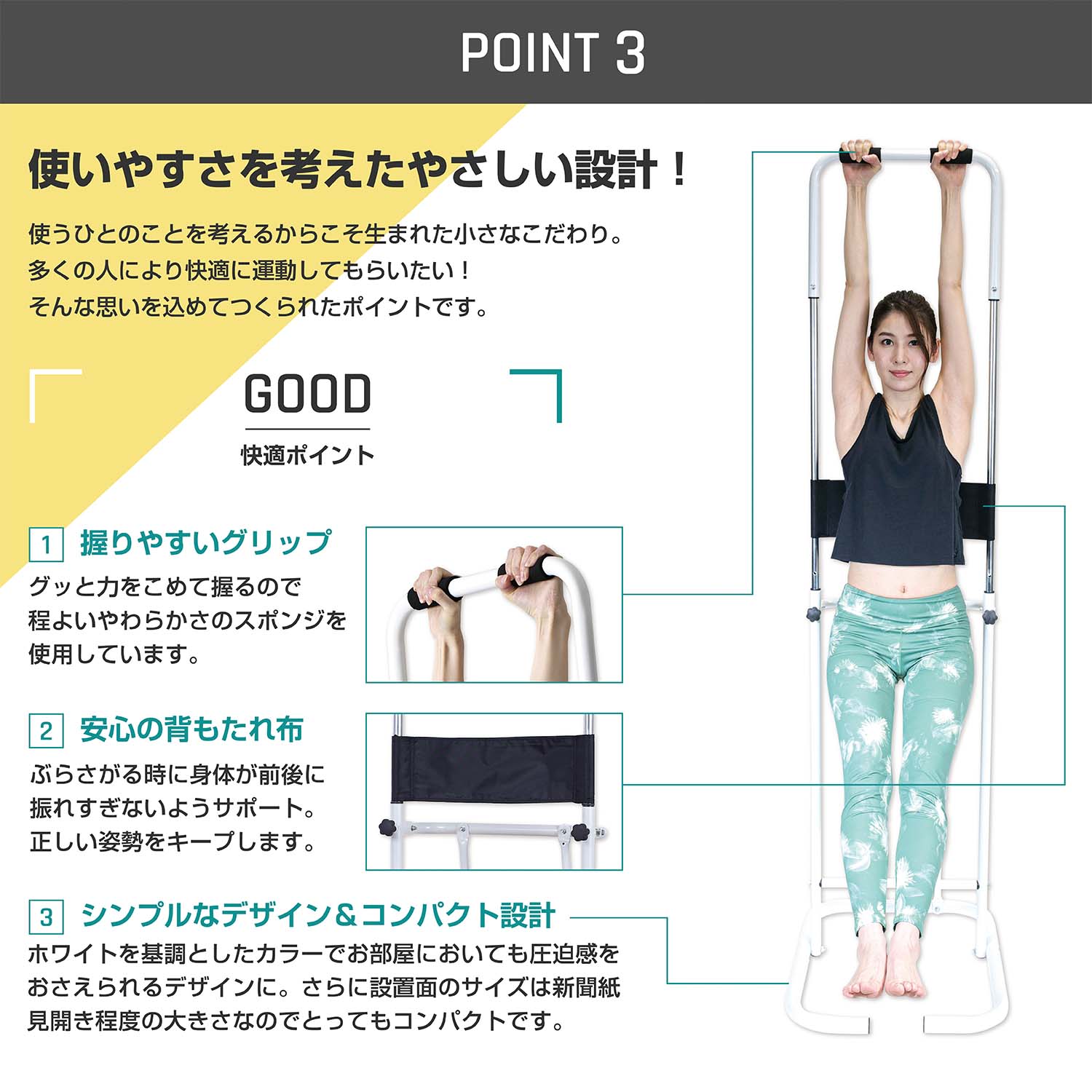ぶら下がり健康器 ぶらさがりくん 高さ5段階 コンパクト設計 FA893 アルインコ ALINCO