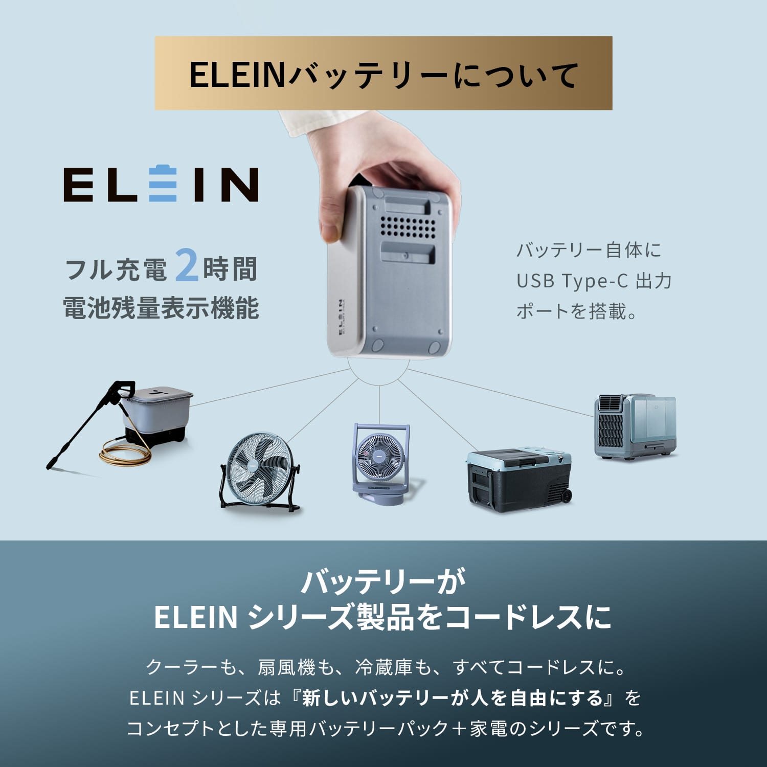 高圧洗浄機 コードレス 充電式 バッテリー 最大4MPa 吐出圧力 YHPW-DC18/YBD-5A/YBC-3A 山善 YAMAZEN エレイン ELEIN