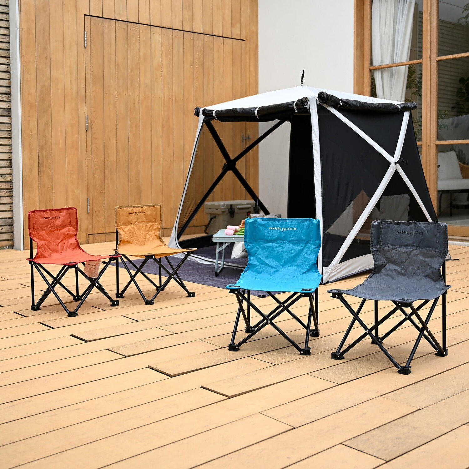 新品❤️タープ テント キャンプ アウトドア アウトドアチェア 軽量 アウトドアチェア コンパクト 耐荷重80kg P-MINI 山善 | 山善ビズコム