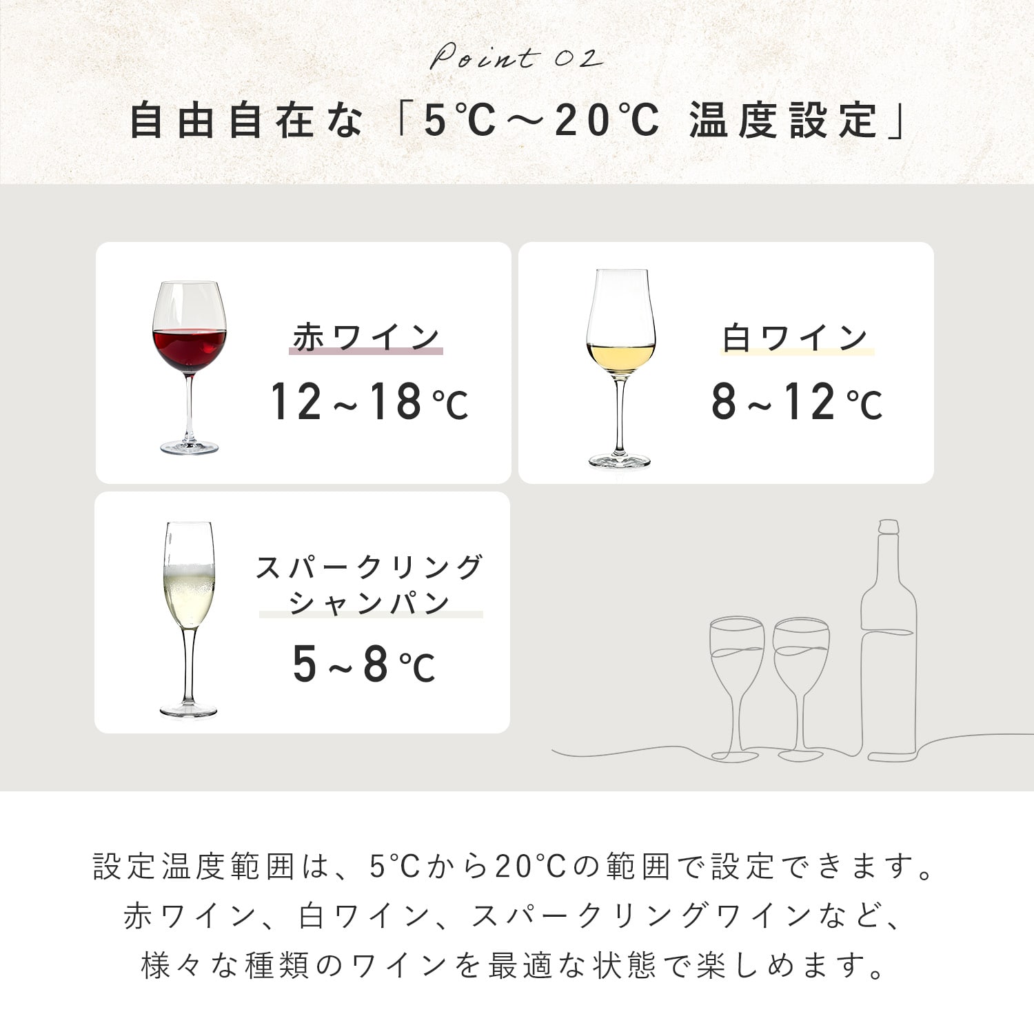 ワインセラー コンプレッサー式 (18本/24本収納) YFWC-45L/YFWC-60L 山善 YAMAZEN