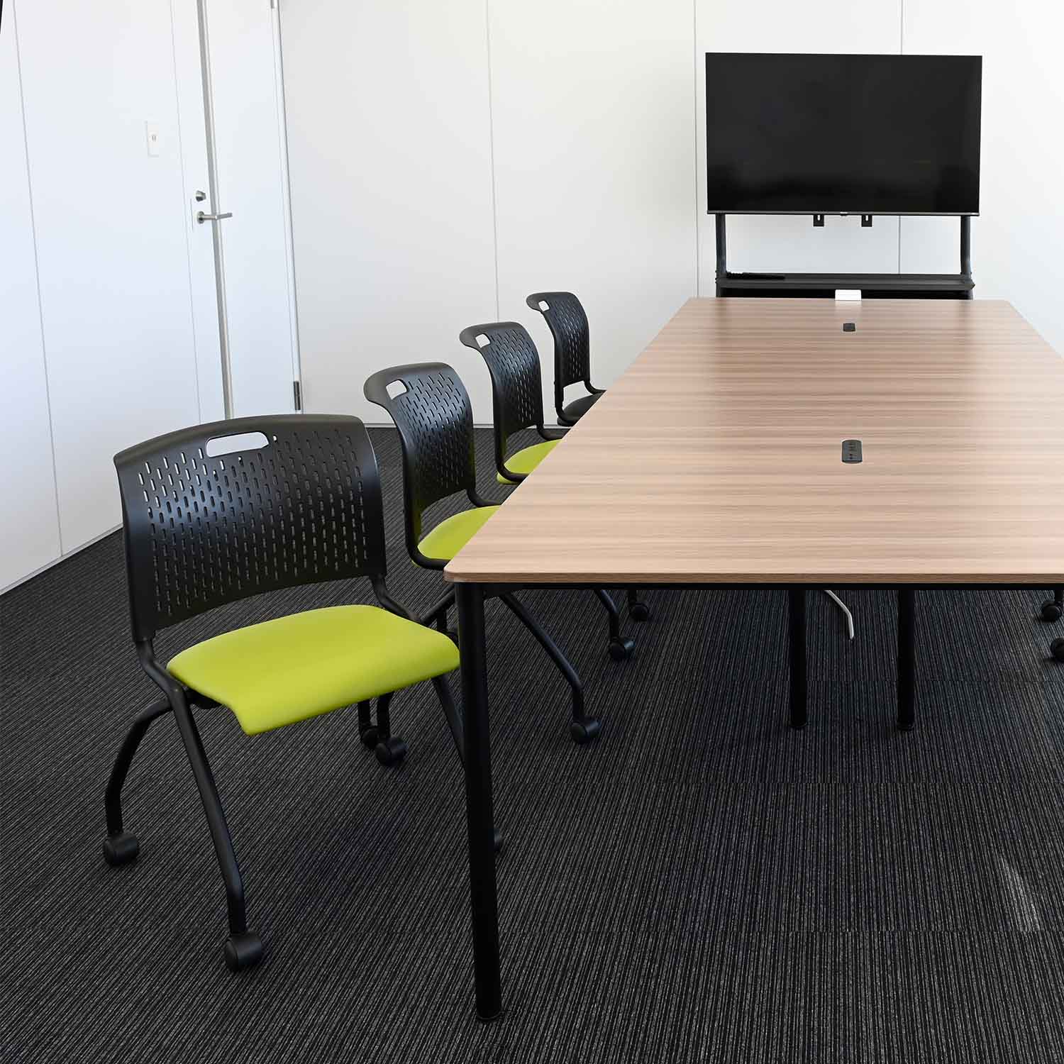 ミーティングチェア キャスター付き ネスティング 完成品 CKNC-C59 山善 YAMAZEN