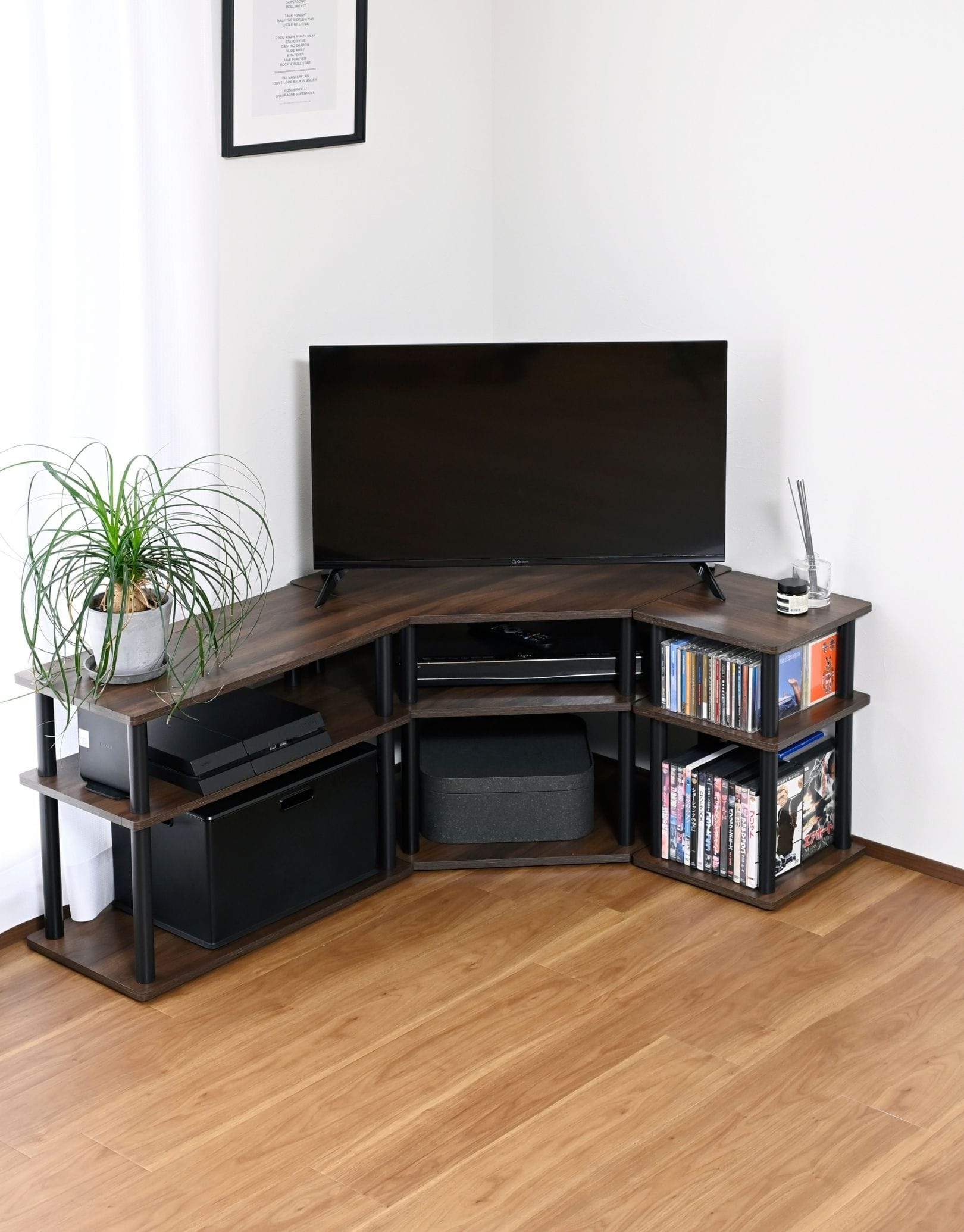 【10％オフクーポン対象】 テレビ台 コーナー 3点 三角 ロータイプ YSCTV-3 山善 YAMAZEN