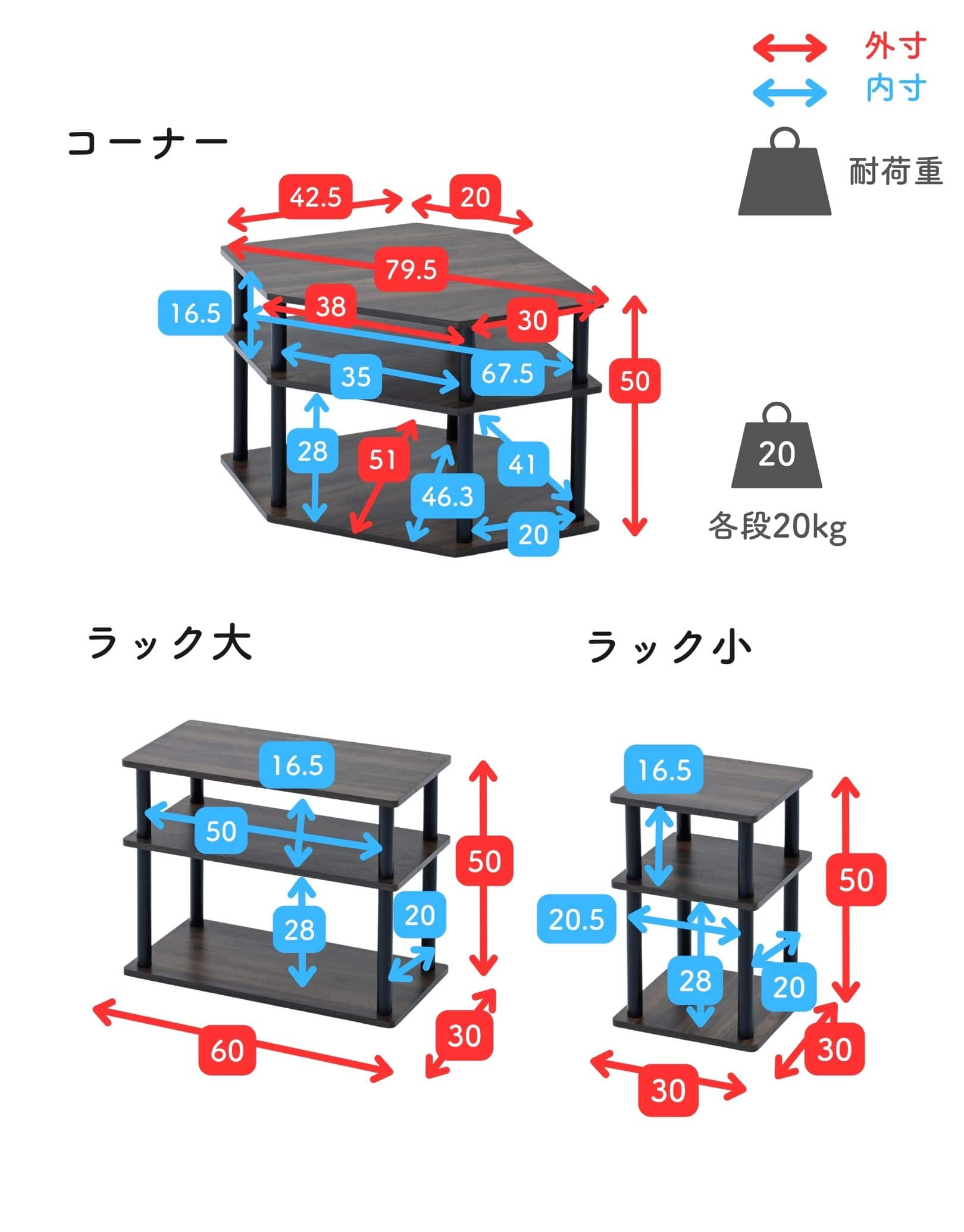 【10％オフクーポン対象】 テレビ台 コーナー 3点 三角 ロータイプ YSCTV-3 山善 YAMAZEN