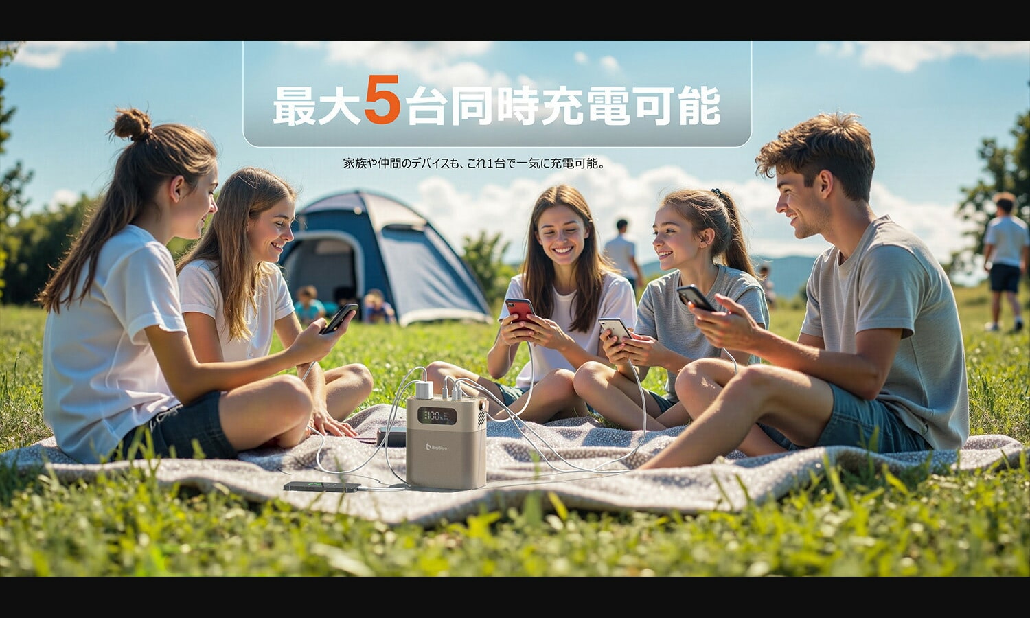 ポータブル電源 リン酸鉄 Cellpowa100 パススルー充電 機内持ち込み可 102.4Wh 32,000mAh CP100 Bigblue Tech ビッグブルーテック