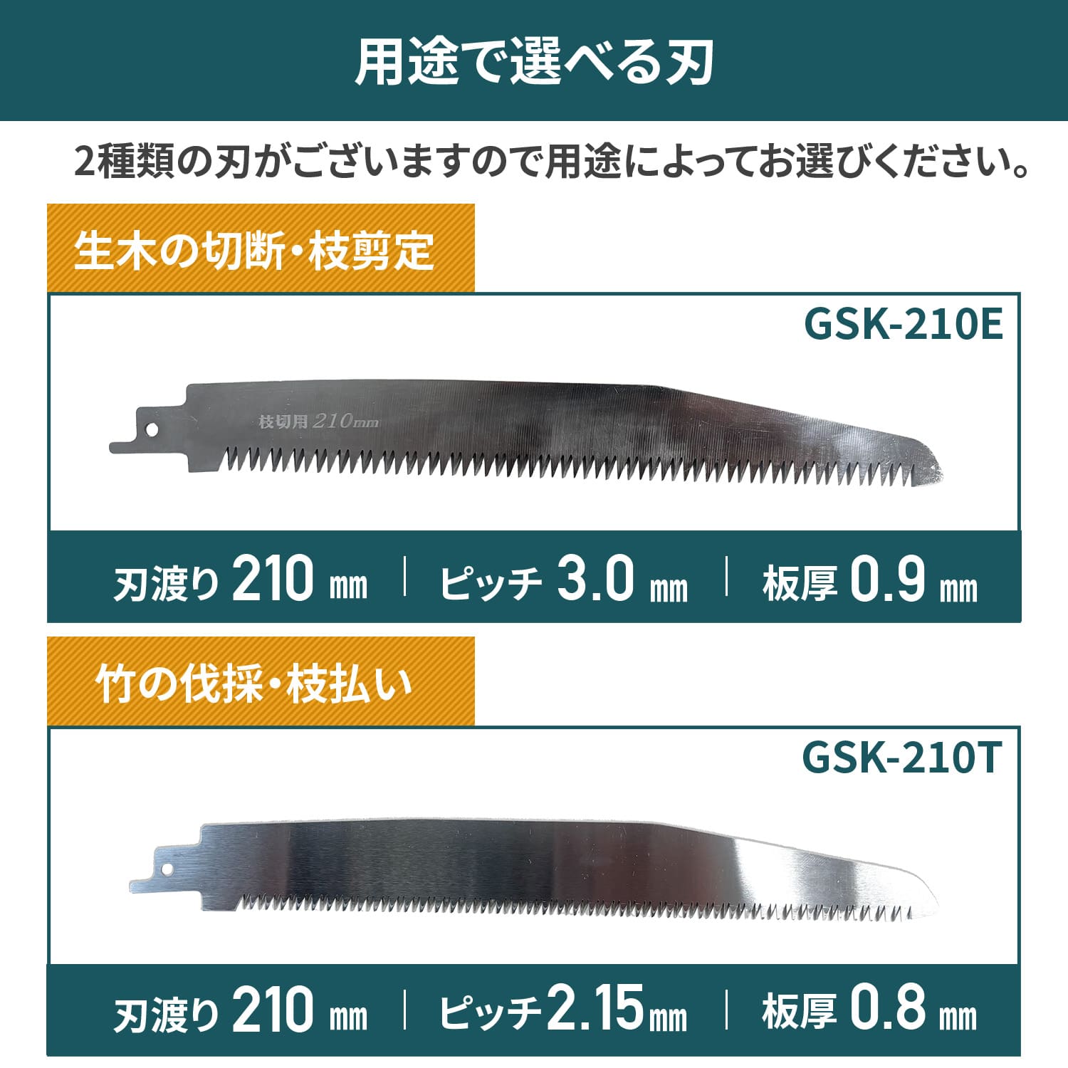 高枝ガーデンポールソー用 替刃 枝用 竹用 2本セット 山善 YAMAZEN