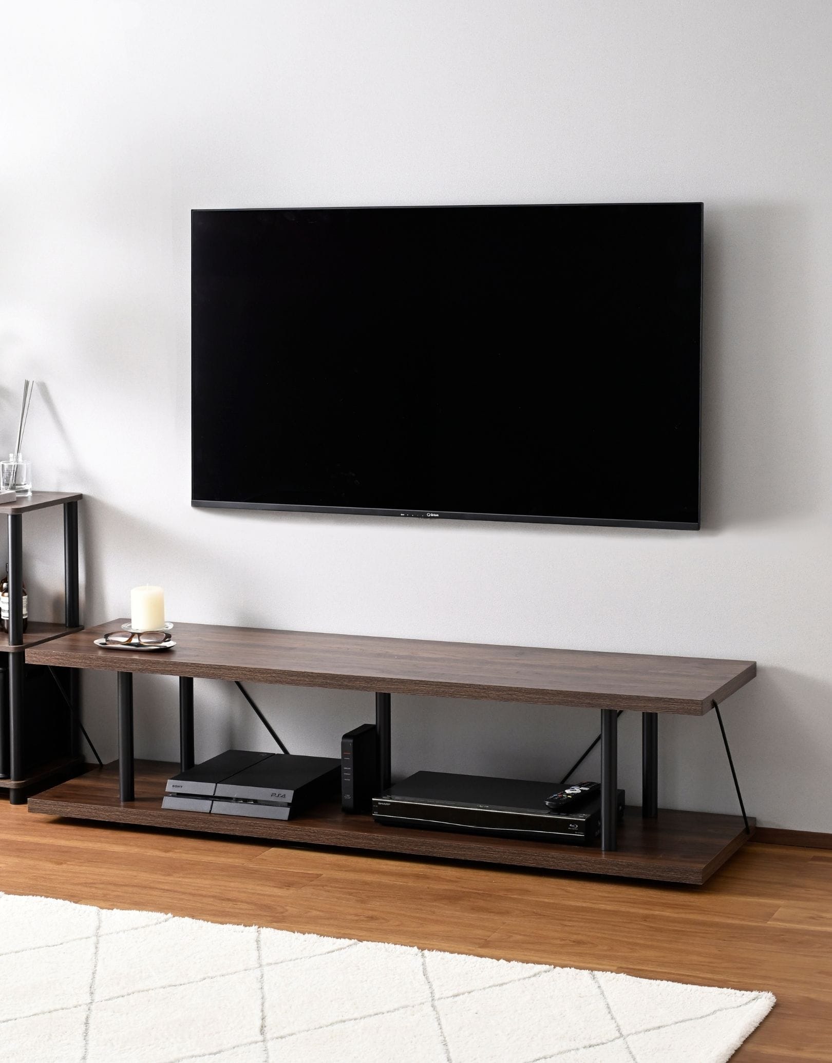 【10％オフクーポン対象】 テレビ台 ローボード 幅140cm 木目調 YWTV-L1400 山善 YAMAZEN