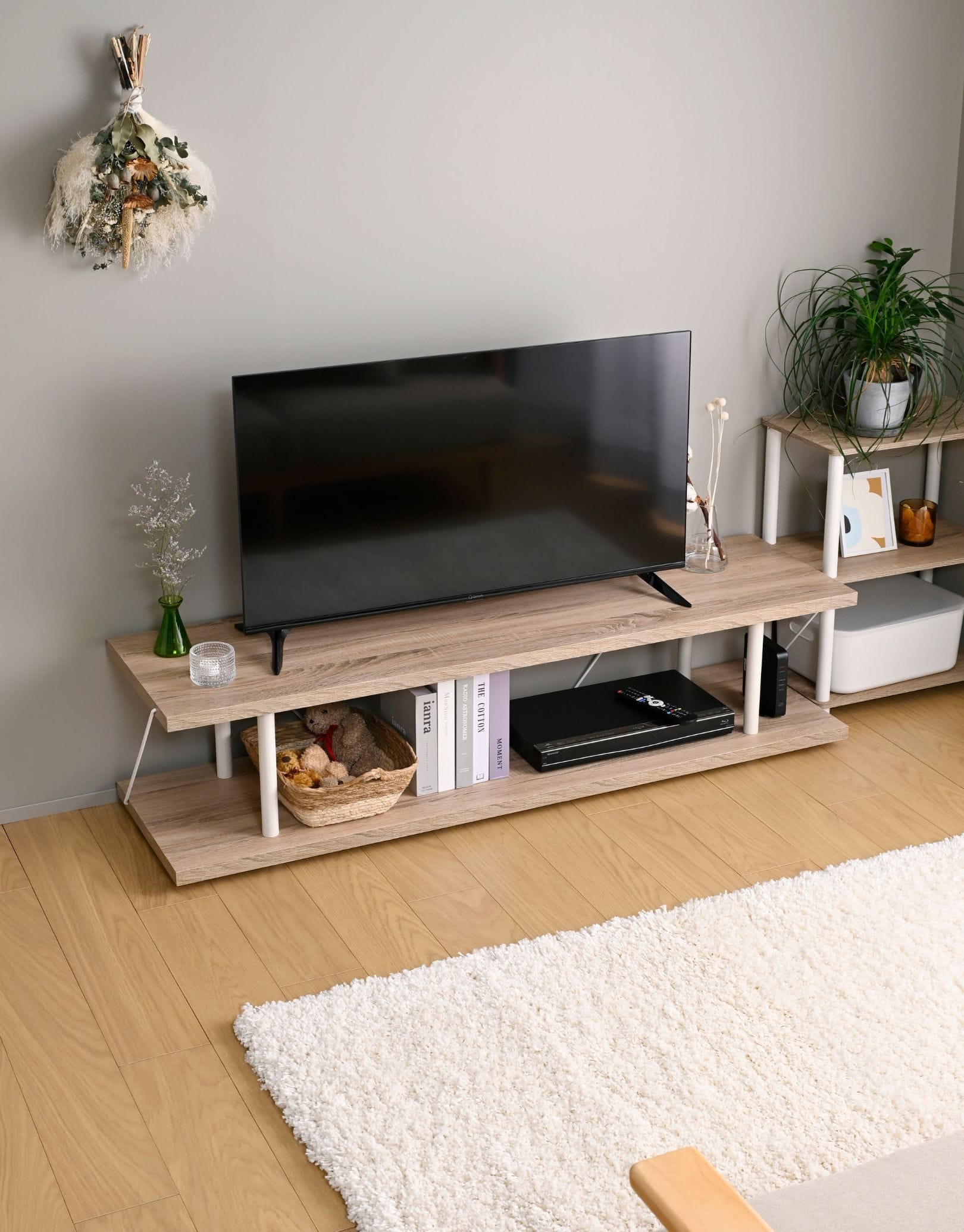 【10％オフクーポン対象】 テレビ台 ローボード 幅140cm 木目調 YWTV-L1400 山善 YAMAZEN