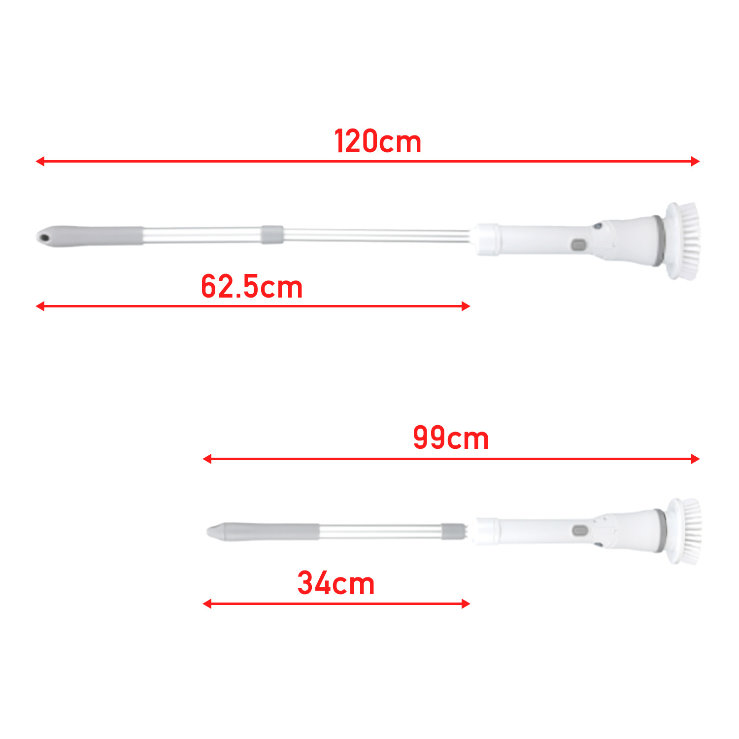 充電式 バスポリッシャー 電動掃除ブラシ 生活防水IPX6 アタッチメント付き BWMP-03 BWS