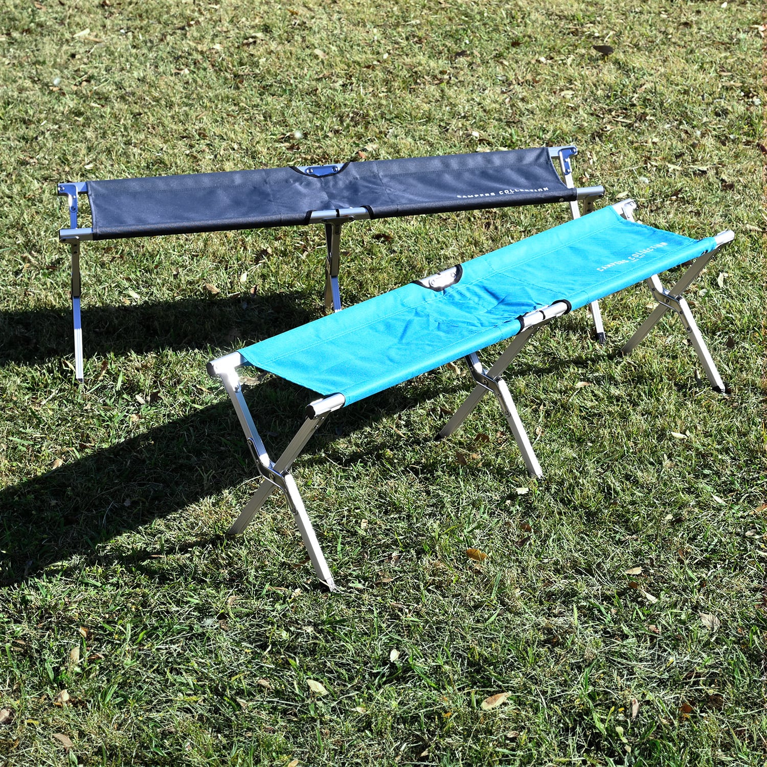 アウトドアチェア 2人掛け 折りたたみ アルミ 耐荷重160kg EXTE-B35 山善 YAMAZEN キャンパーズコレクション