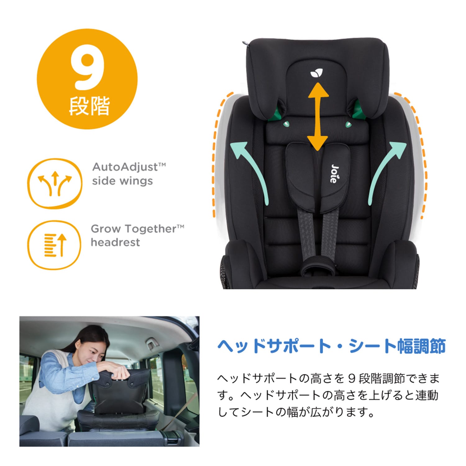 ジョイー Joie ジュニアシート フォーティファイ 5点式シートベルト R129 38541/38542 カトージ KATOJI