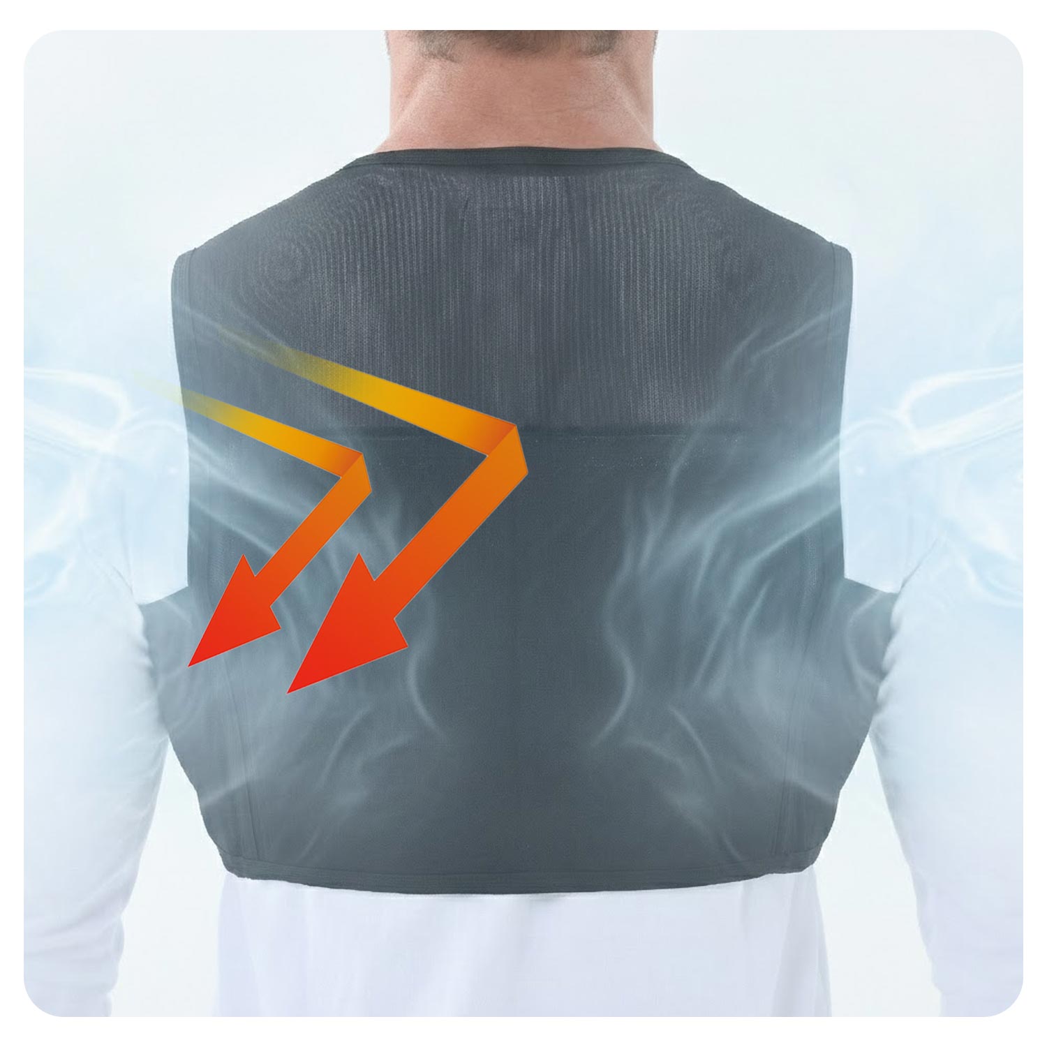 冷却ベスト 保冷剤4個セット フリーサイズ 男女兼用 メッシュ ブラック IV-F5＆IPV-155 山善 YAMAZEN