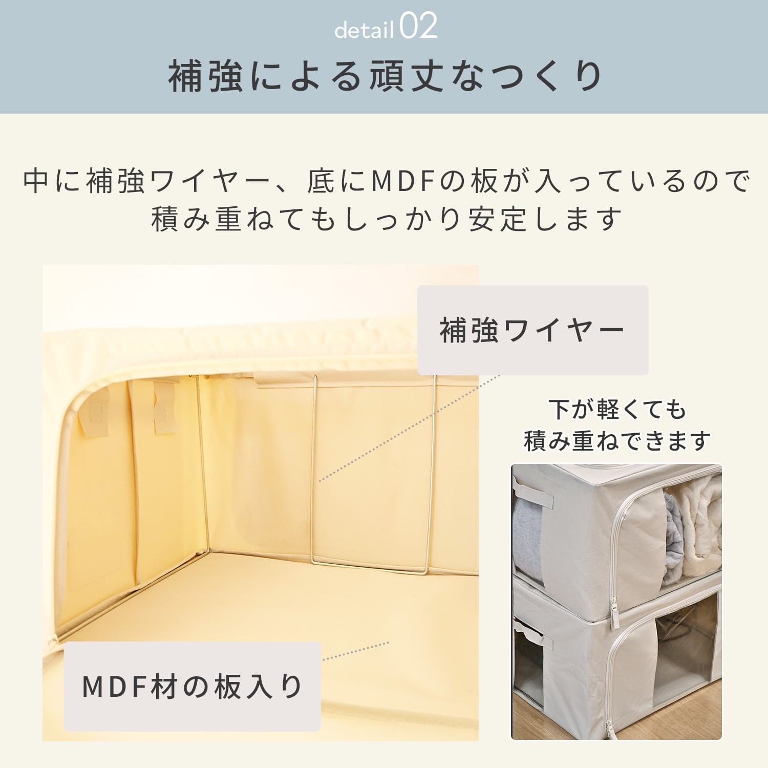 収納ボックス 頑丈 フタ付き (幅50 奥行38.5 高さ28cm) 2個/4個セット 山善 YAMAZEN