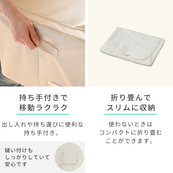 収納ボックス 頑丈 フタ付き (幅50 奥行38.5 高さ28cm) 2個/4個セット 山善 YAMAZEN