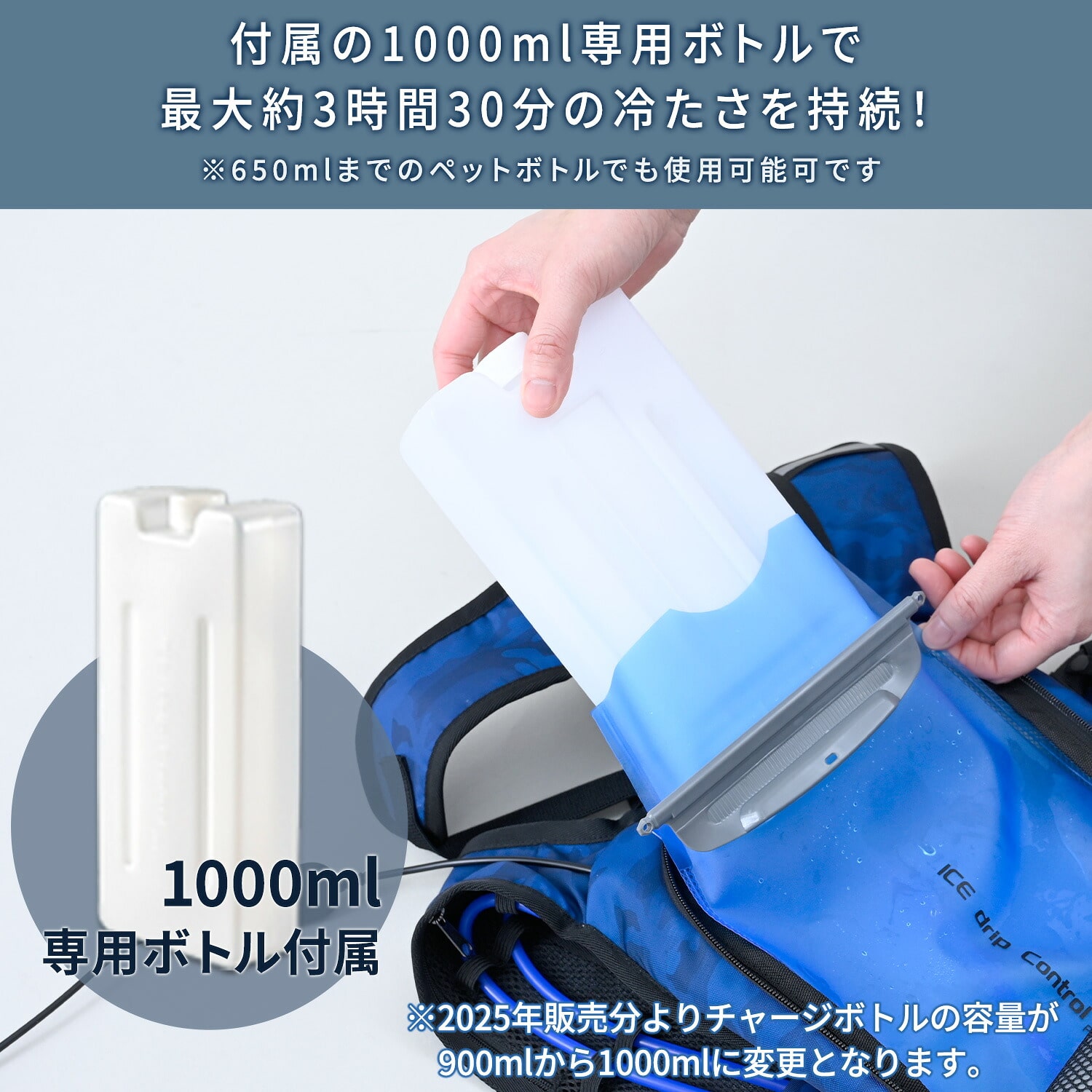 水冷服 水冷ベスト ダイレクトクール プレミアム フリーサイズ DC-Y1 ブルーカモ/ブラックカモ 山善 YAMAZEN