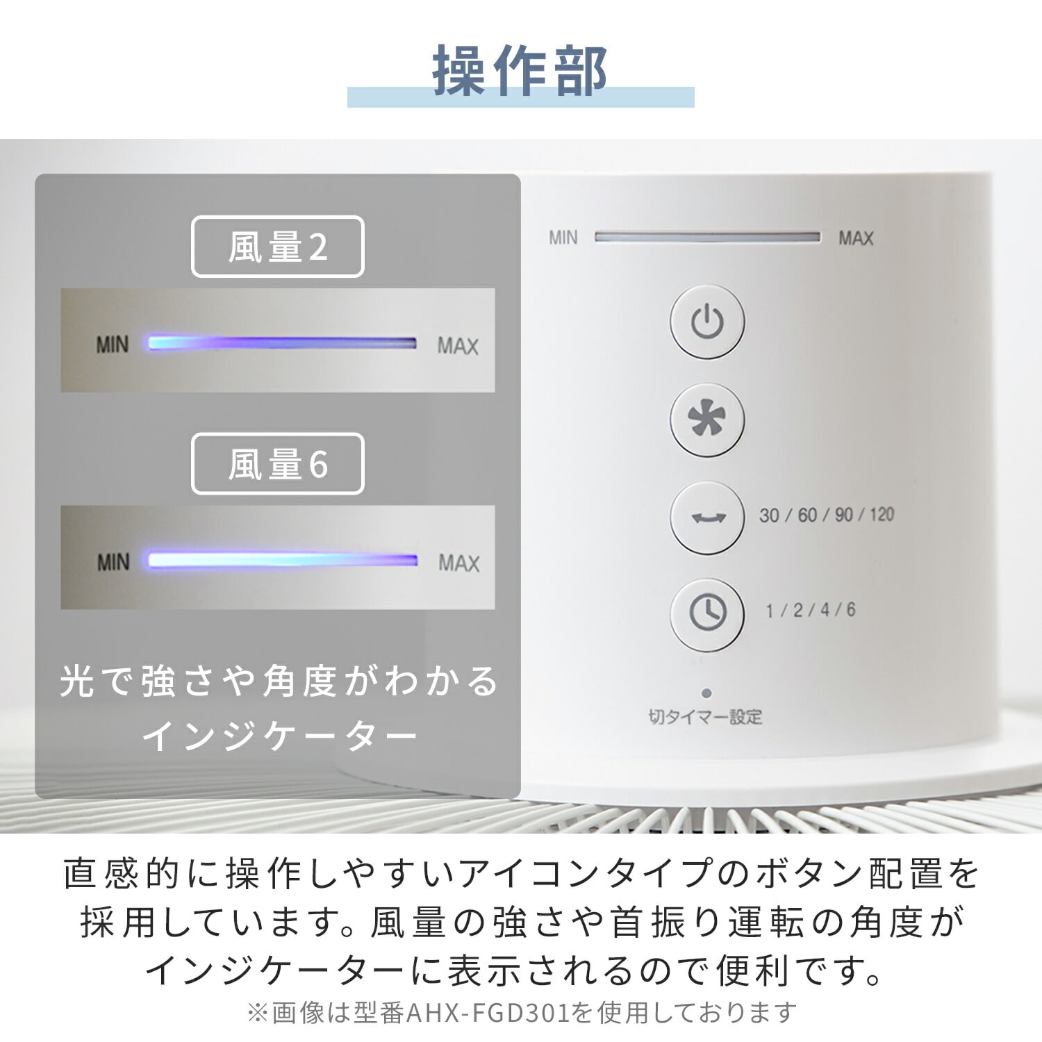 扇風機 DC 風量8段階 左右首振り 90度上向き リモコン 切タイマー AHX-FGD302(C) 山善 YAMAZEN