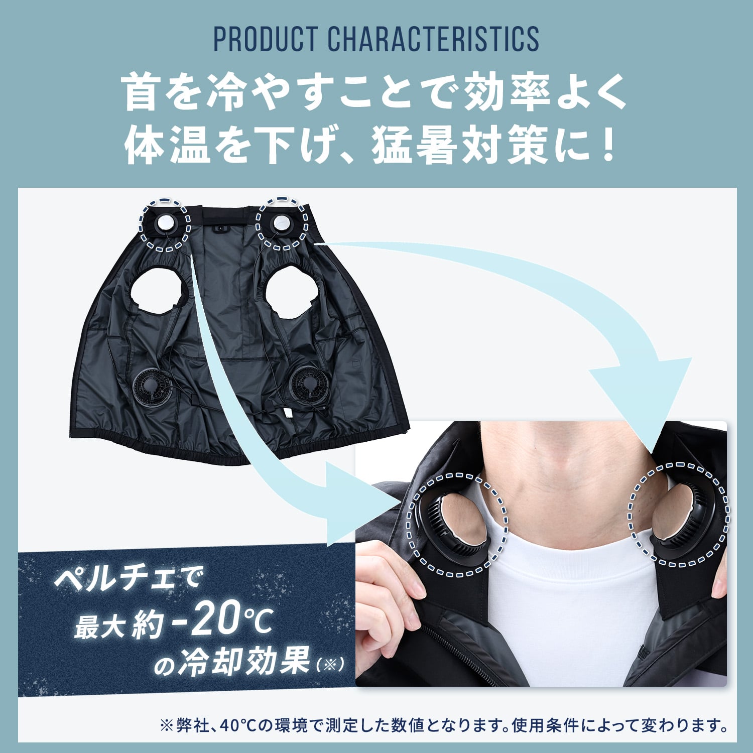 【10％オフクーポン対象】 ファン付き作業着 ペルチェ搭載 ベスト フルセット 大ファン KAZEfit 20000mAh 収納袋付き KFPS6CV1E KFPW6CV1E 山善 YAMAZEN