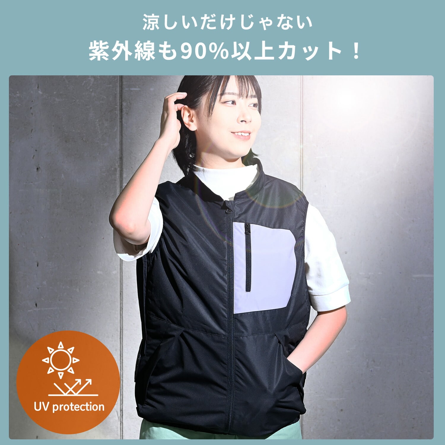 【10％オフクーポン対象】 ファン付き作業着 ペルチェ搭載 ベスト フルセット 大ファン KAZEfit 20000mAh 収納袋付き KFPS6CV1E KFPW6CV1E 山善 YAMAZEN