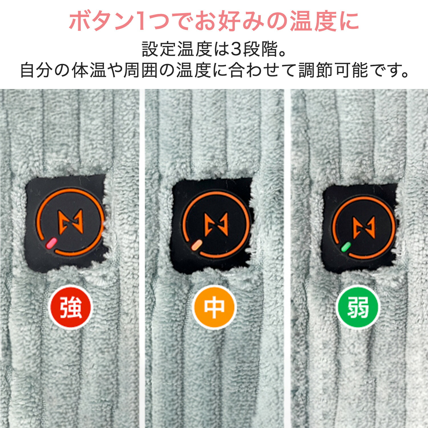 電気毛布 2WAY USBクッション＆ブランケット 温度調節 タイマー 洗濯可能 コーデュロイ ボア SM-TU1 SUMINOE