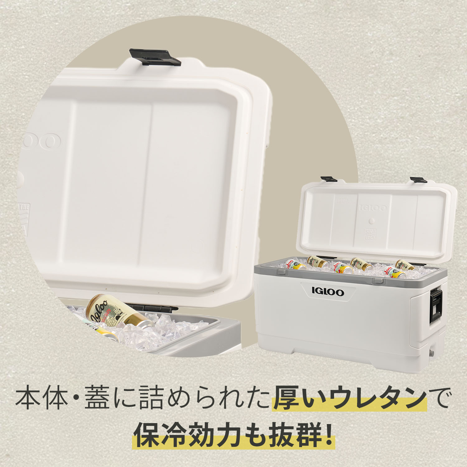 クーラーボックス 大型 マリーンウルトラ150 (128.5L) 50925 ホワイト イグルー IGLOO
