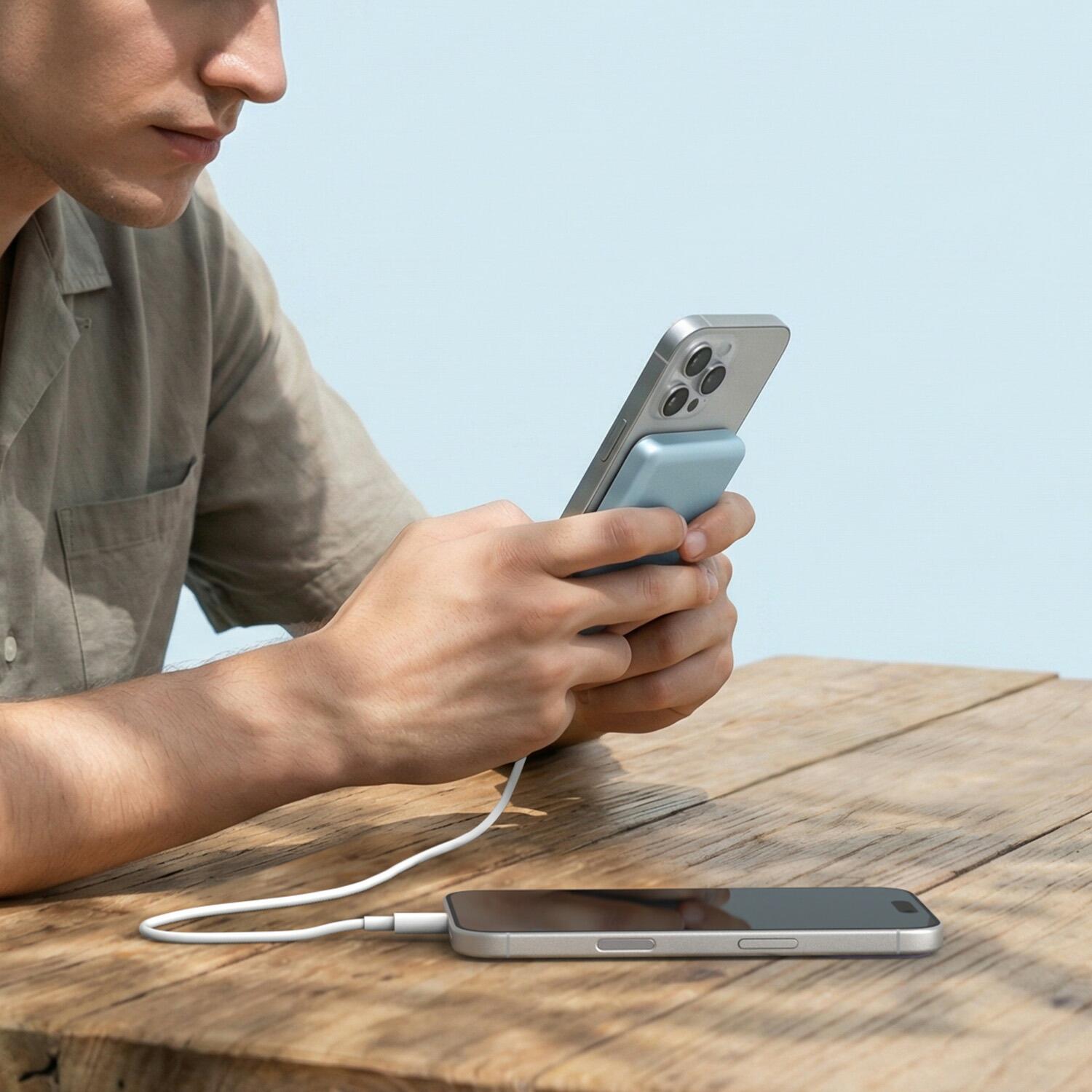 【10％オフクーポン対象】 全固体 モバイルバッテリー 8000mAh PD20W 機内持ち込み可 (ワイヤレス/ケーブル充電対応) PF8 Bigblue Tech ビッグブルーテック