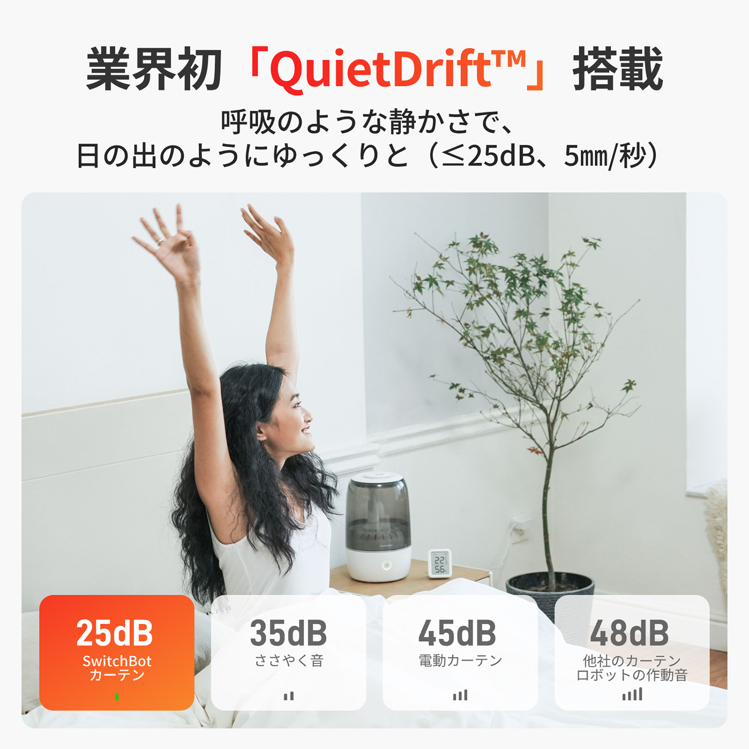 カーテン3 自動開閉 スマートホーム U型/角型レール対応 W2400001 (Alexa GoogleHome IFTTT Siri対応) SwitchBot スイッチボット