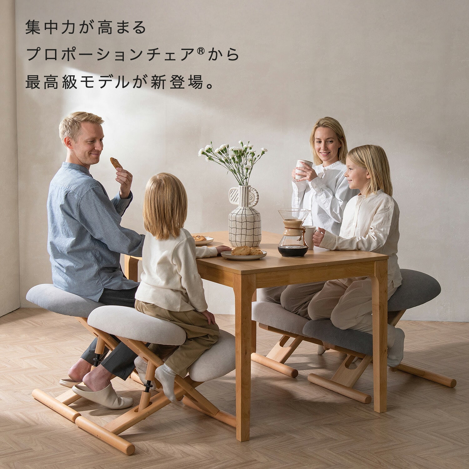 プロポーションチェア (R) SOLA (ソラ) ( 幅48 奥行62-80 高さ46-67cm) CH-P900CK 宮武製作所